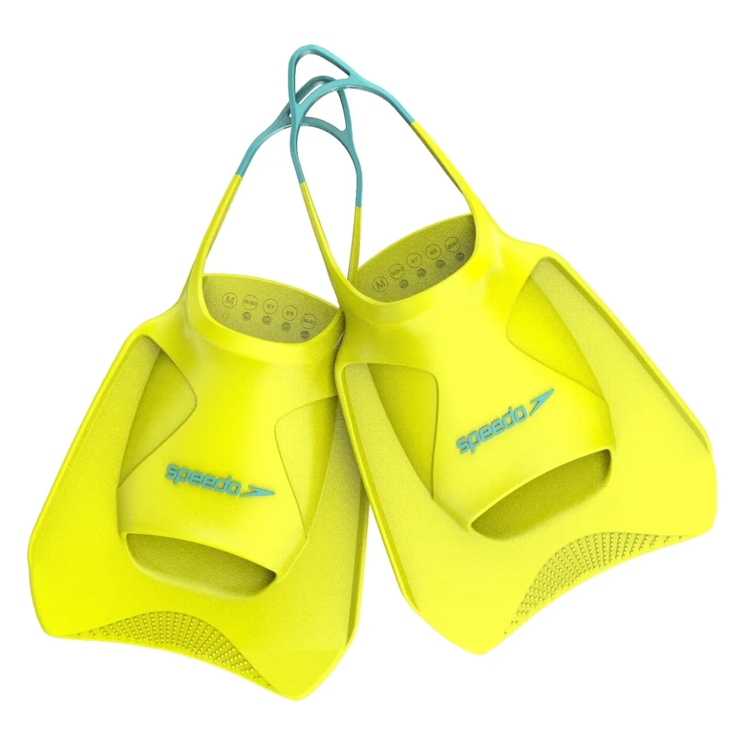 Aletas Natación Speedo Biofuse Fitness Fin Amarillo/Verde M
