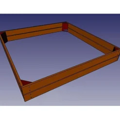 Arenero Cuadrado Grande con Cubierta