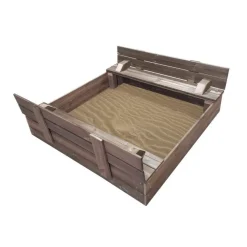 Arenero Cuadrado Madera Tectum Cubierto