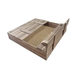 Arenero Cuadrado Madera Tectum Cubierto