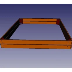 Arenero Cuadrado Mediano con Cubierta