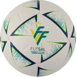 Balón Fútbol Sala Luanvi Oficial FFCV Blanco/Azul/Verde T-62