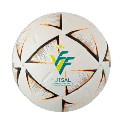 Balón Fútbol Sala Luanvi Oficial FFCV Blanco/Negro /Naranja T-58