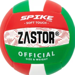 Balón Voleibol Zastor Spike 5V1500 Rojo/Verde T-5