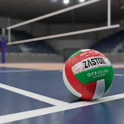 Balón Voleibol Zastor Spike 5V1500 Rojo/Verde T-5