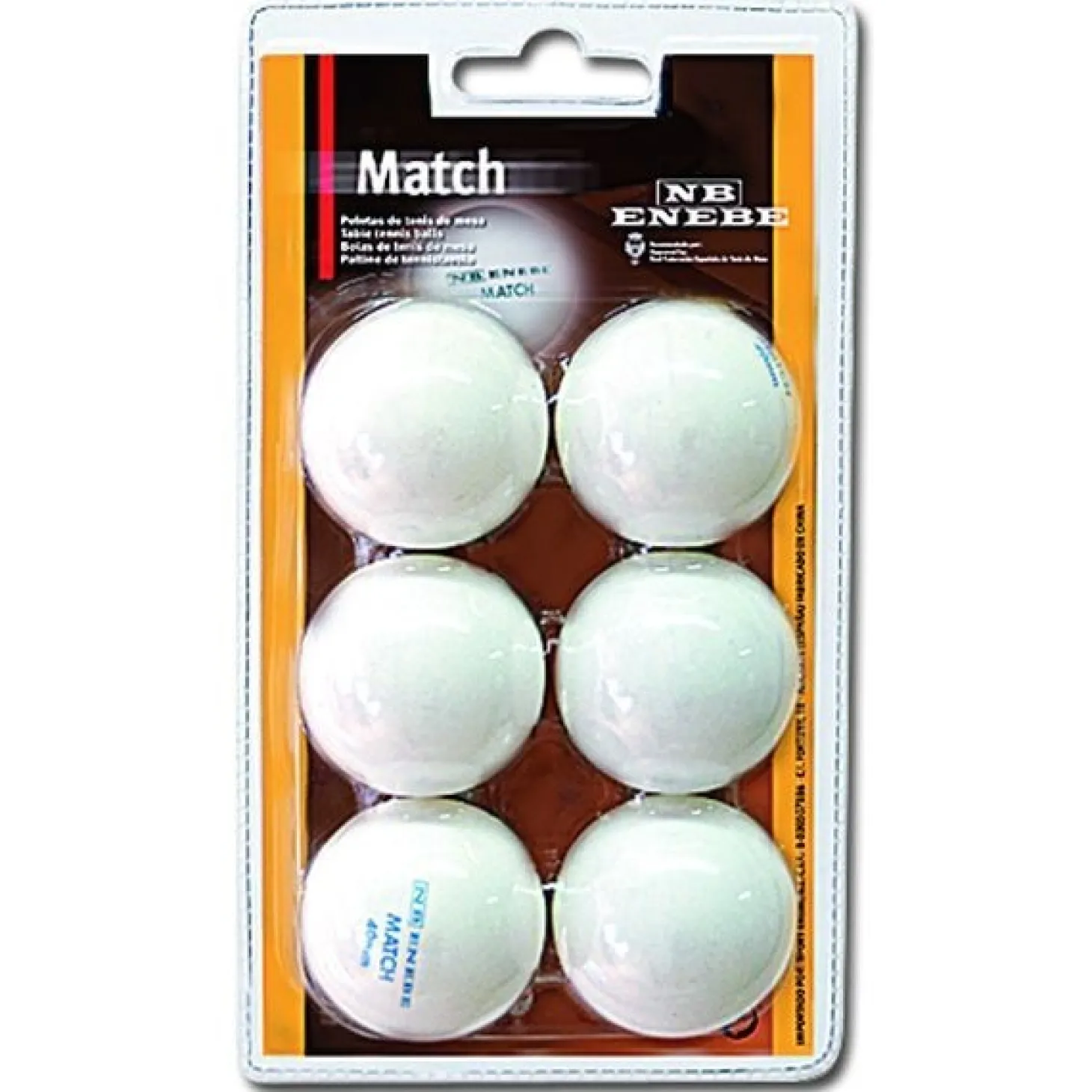 Blister 6 Pelotas Enebe Match Blanco