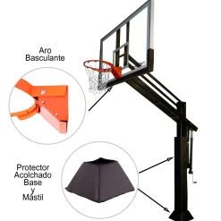 Canasta Baloncesto Fija Moxen Mamba