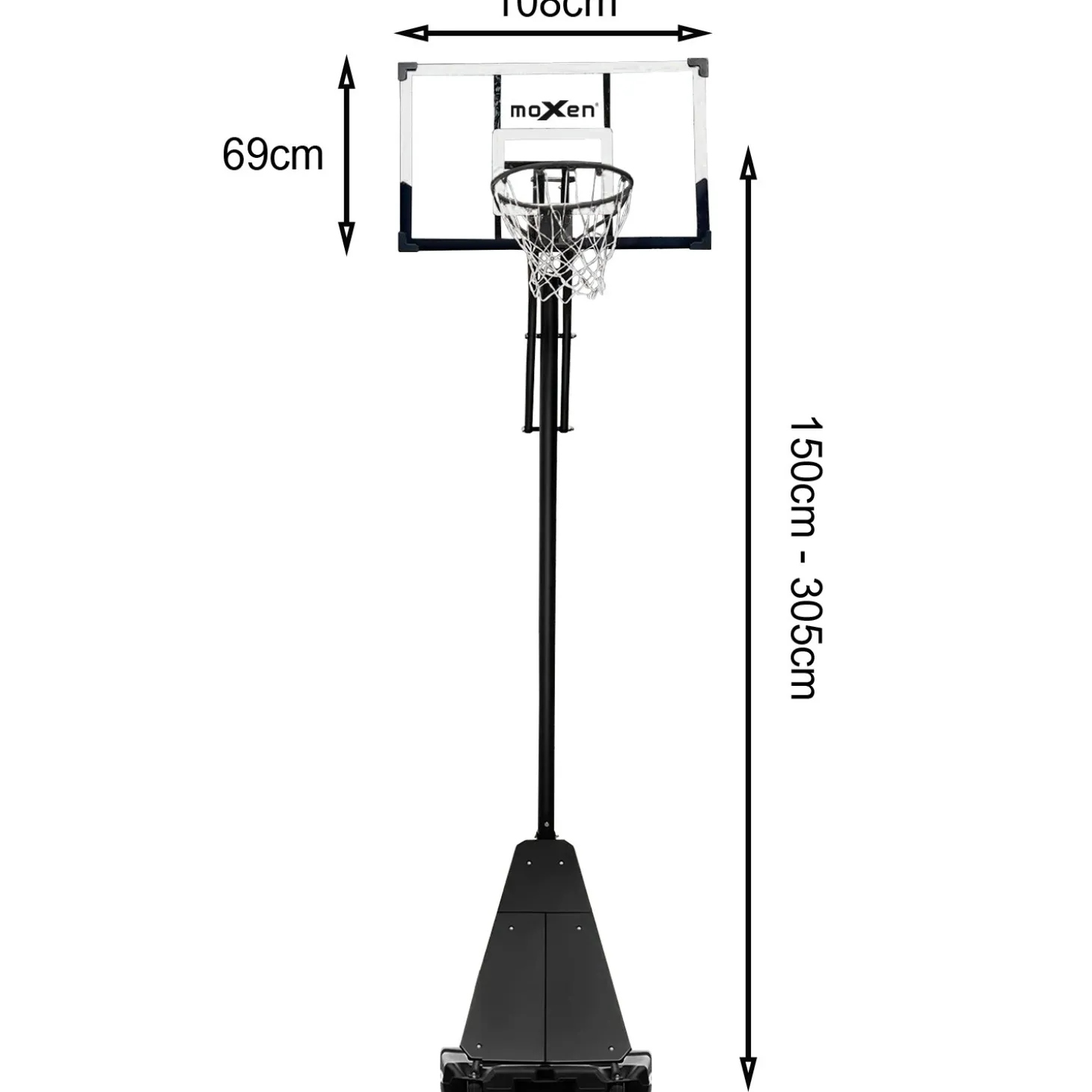 Canasta Baloncesto Trasladable Moxen Duncan