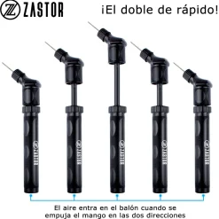 Hinchador Balones Doble Acción Zastor FLUX