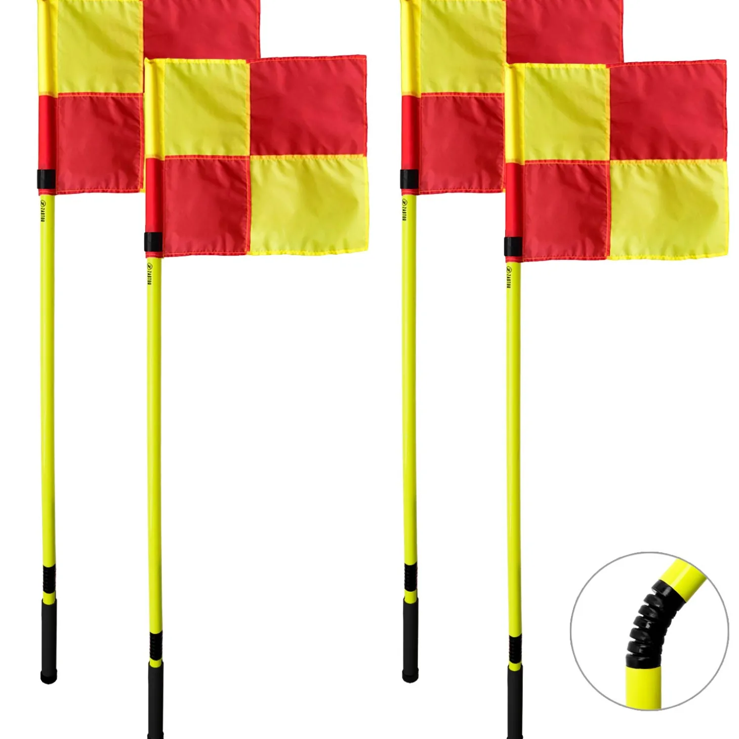 Juego 4 Banderines Corner Antilesión Zastor EURO Cuadros