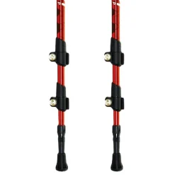 Juego Bastones Trekking Joluvi Klamp Rojo