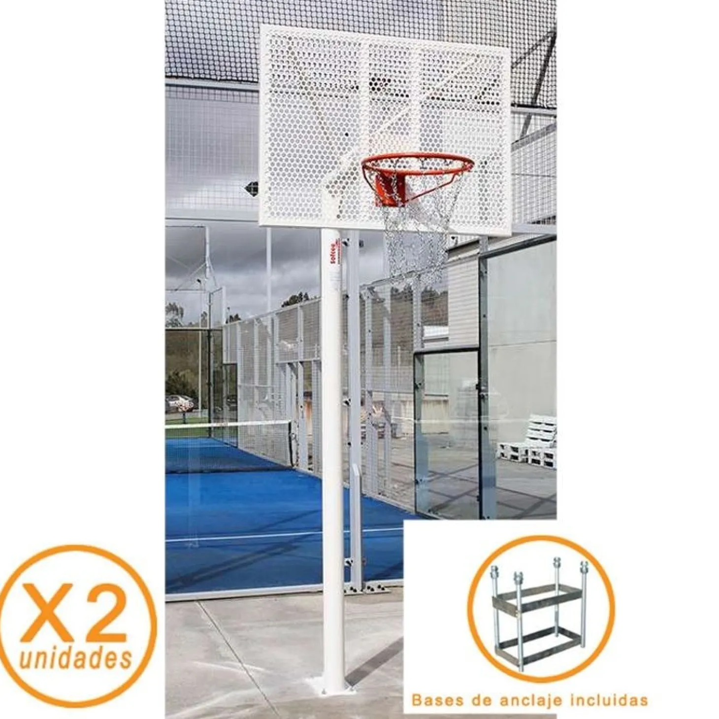 Juego Canastas Minibasket Antivandálicas