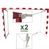 Juego Porterías Abatibles Fútbol Sala - Balonmano Aluminio