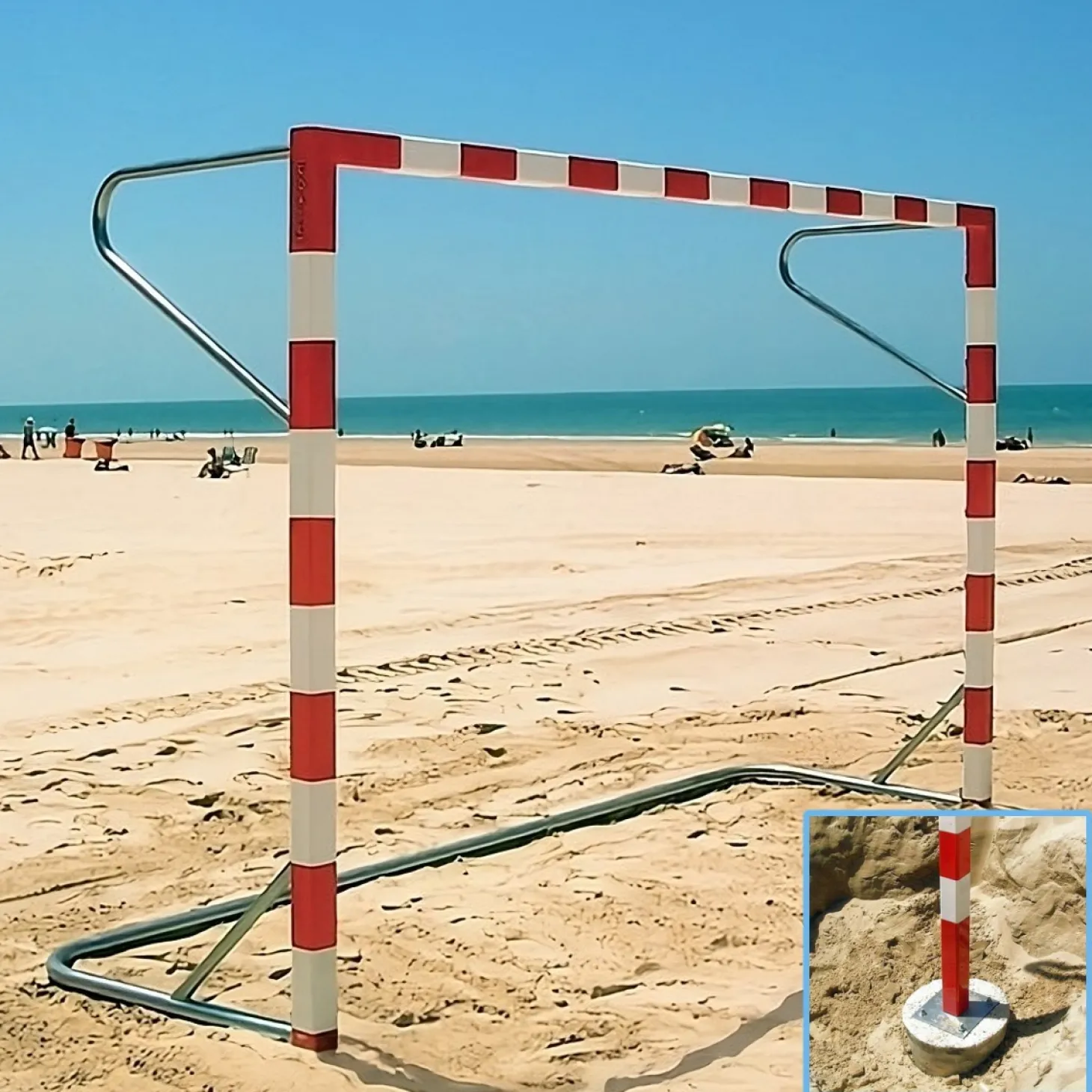 Juego Porterías Balonmano Playa - Aluminio