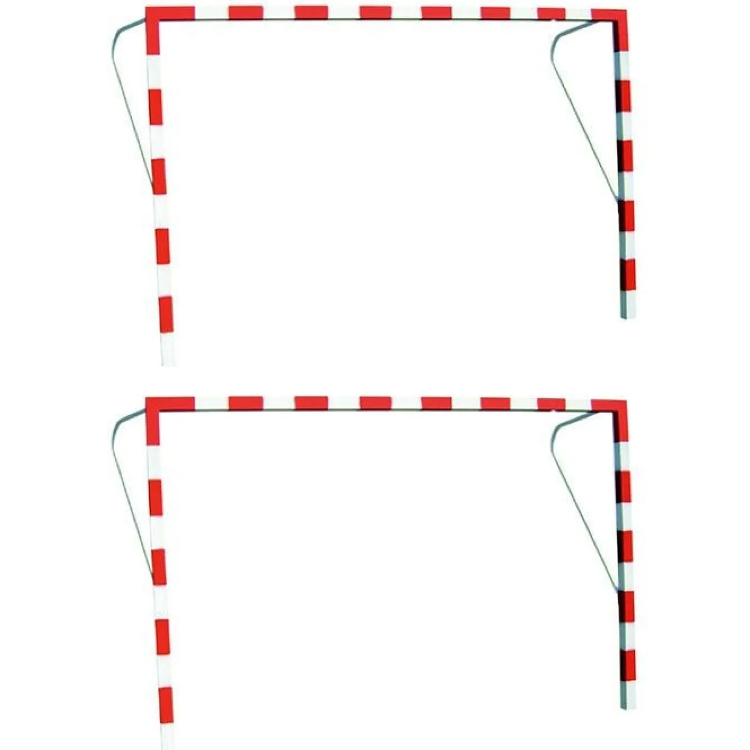 Juego Porterías Fijas Fútbol Sala - Balonmano - Aluminio