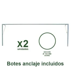 Juego Porterías Fútbol 11 Fijas - Acero