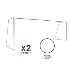 Juego Porterías Fútbol 8 Trasladables - Acero