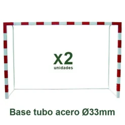 Juego Porterías Trasladables Fútbol Sala - Balonmano - Acero