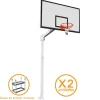 Juego Postes Canastas Baloncesto Fijas DeLuxe