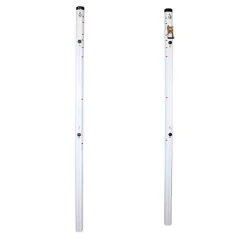 Juego Postes Multialturas Fijos Aluminio Ø90mm