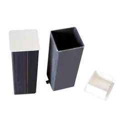 Juego Postes Tenis Fijos Cuadrados Aluminio