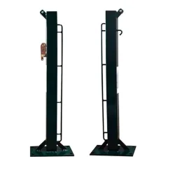 Juego Postes Tenis Fijos Atornillar Cuadrados