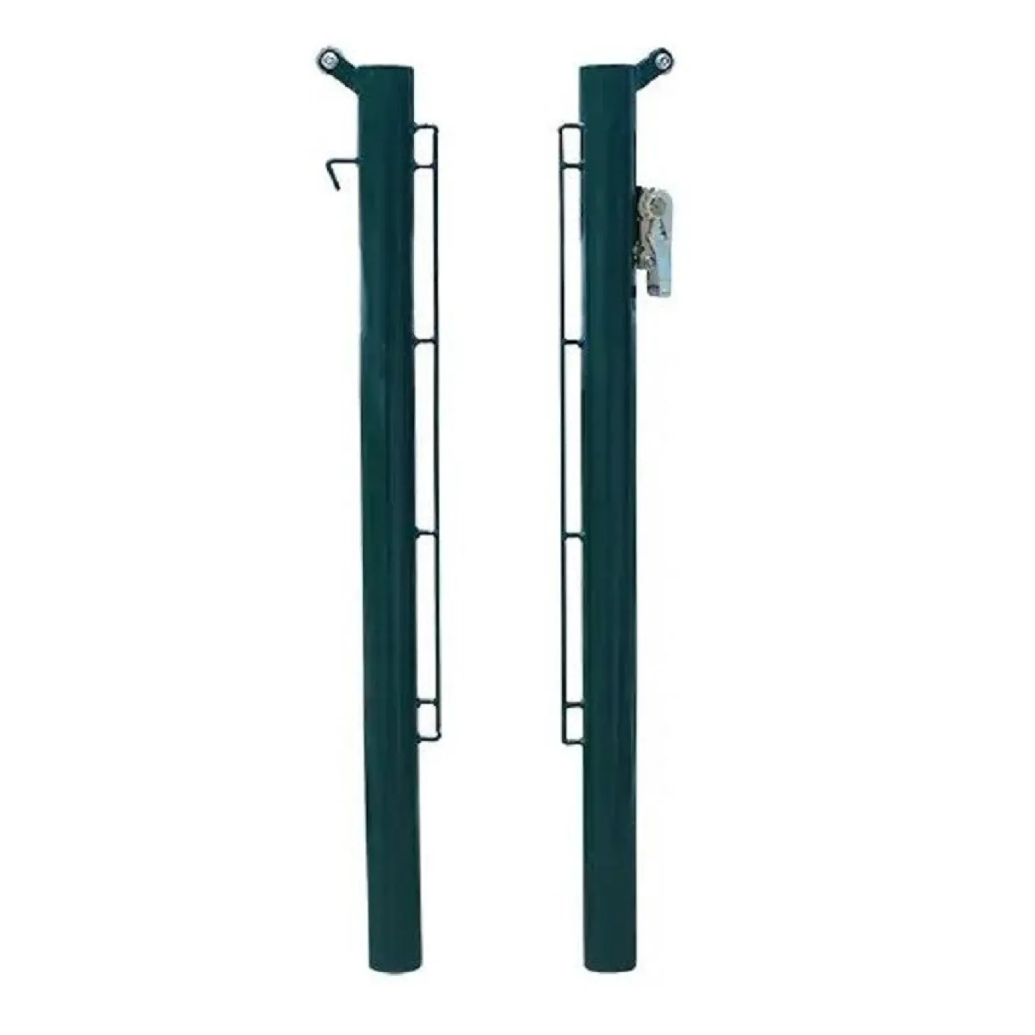 Juego Postes Tenis Metálicos 80mm Fijos Deluxe