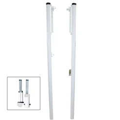 Juego Postes Voleibol Fijos Ø90mm - Altura Regulable - Aluminio