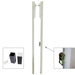 Juego Postes Voleibol Fijos - Altura Regulable - Aluminio