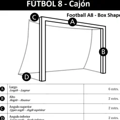 Juego Redes Porterías Fútbol 8 PRO Cajón