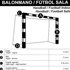 Juego Redes Porterías Fútbol Sala - Balonmano PRO