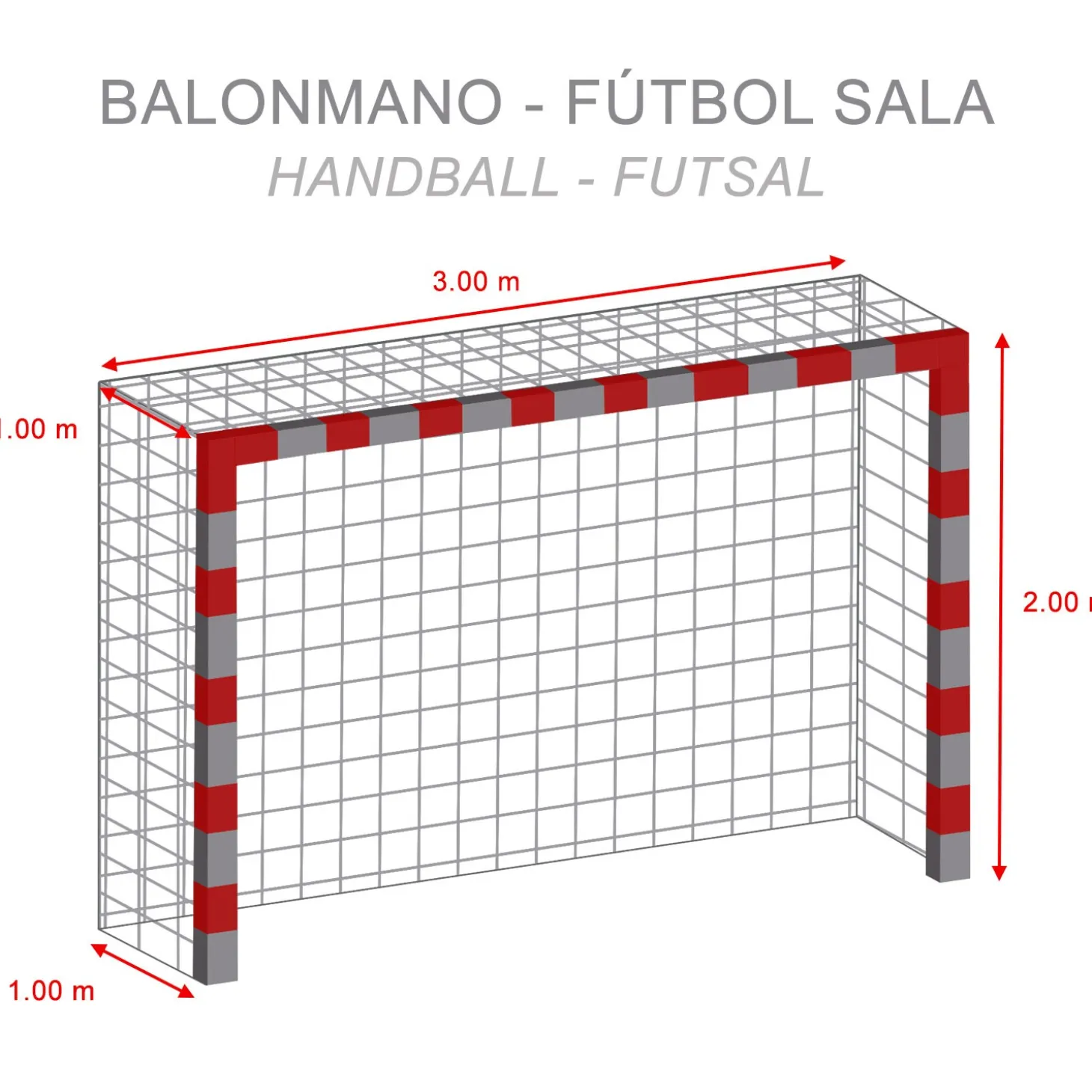 Juego Redes Porterías Fútbol Sala - Balonmano Champion