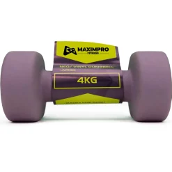 Mancuerna Neopreno Maximpro Hant 4Kg Gris