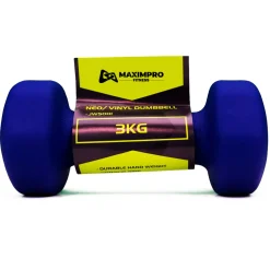 Mancuerna Neopreno Maximpro Hant 3Kg Azul Eléctrico