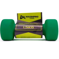 Mancuerna Neopreno Maximpro Hant 1.5Kg Esmeralda