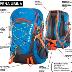 Mochila Joluvi Peñaubiña 40 Azul Royal