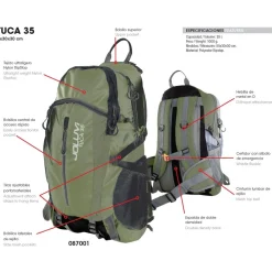 Mochila Joluvi Tuca 35 Negro