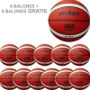 Pack 6 Balones Baloncesto Molten B5G3800 + 6 Balones B5G3800 Gratis T-5