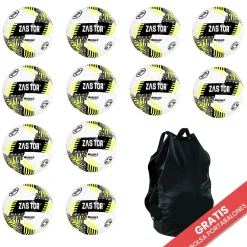 Pack 12 Balones Fútbol Zastor Missile Yellow T-4