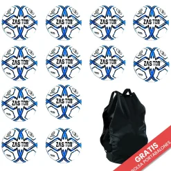 Pack 12 Balones Fútbol Zastor Rival Blue T-5