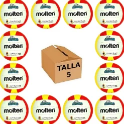 Pack 12 Balones Voleibol Molten K5V1300-PQ1