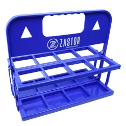 Pack 8 Botellas 750 ml con Portabotellas Plegable Azul