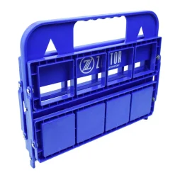 Pack 8 Botellas 750 ml con Portabotellas Plegable Azul