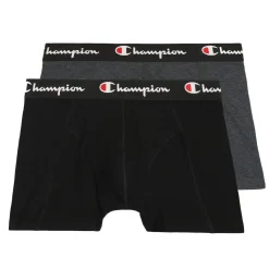 Pack 2 Bóxer Champion Flexwear Negro/Gris