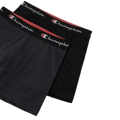 Pack 2 Bóxer Champion Flexwear Negro/Gris
