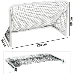 Portería Plegable Metálica Zastor Mely 120x80x60