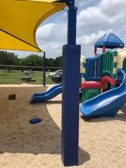 Protector Columna Cuadrada/Rectangular Deluxe Azul -cm lineales-