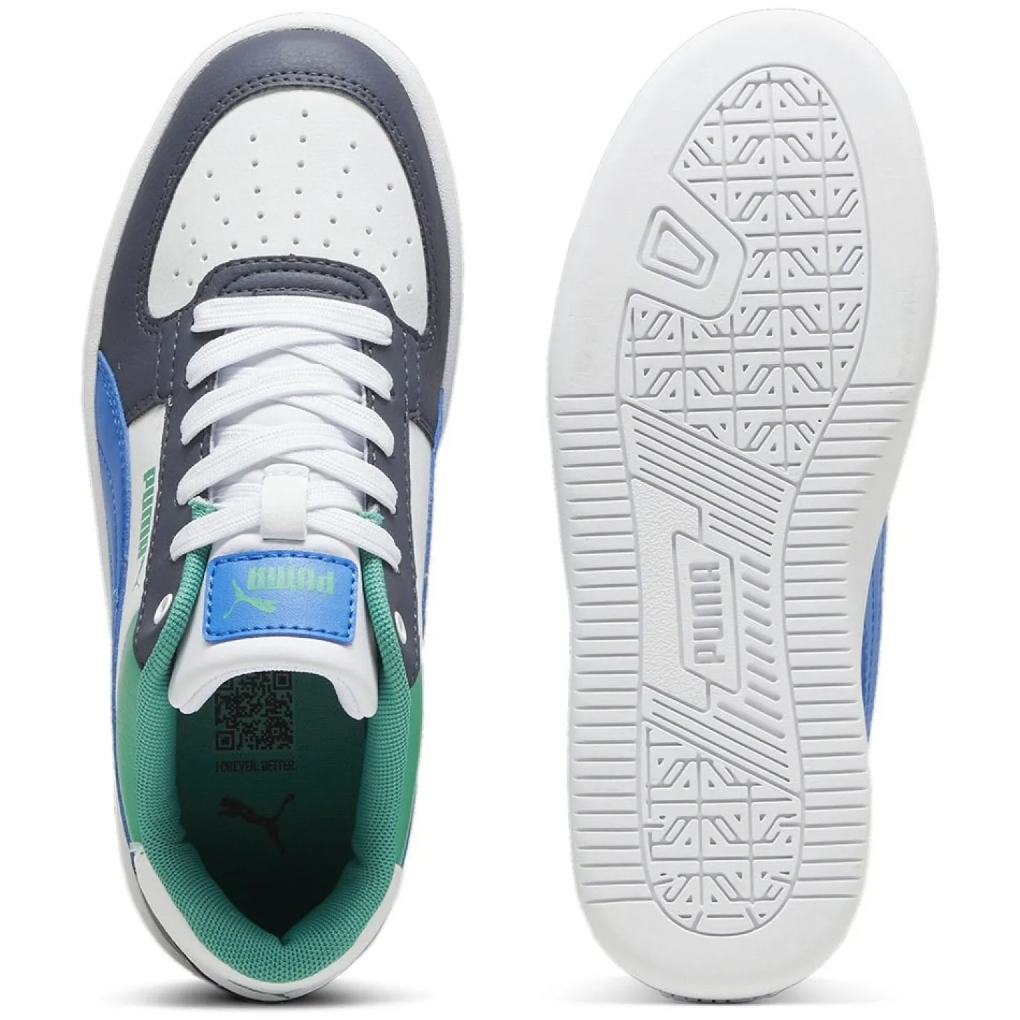 Puma Caven 2.0 Block Jr Blanco/Azul/Verde