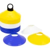 Set 60 Conos Zastor AG-605 Amarillo/Blanco/Azul