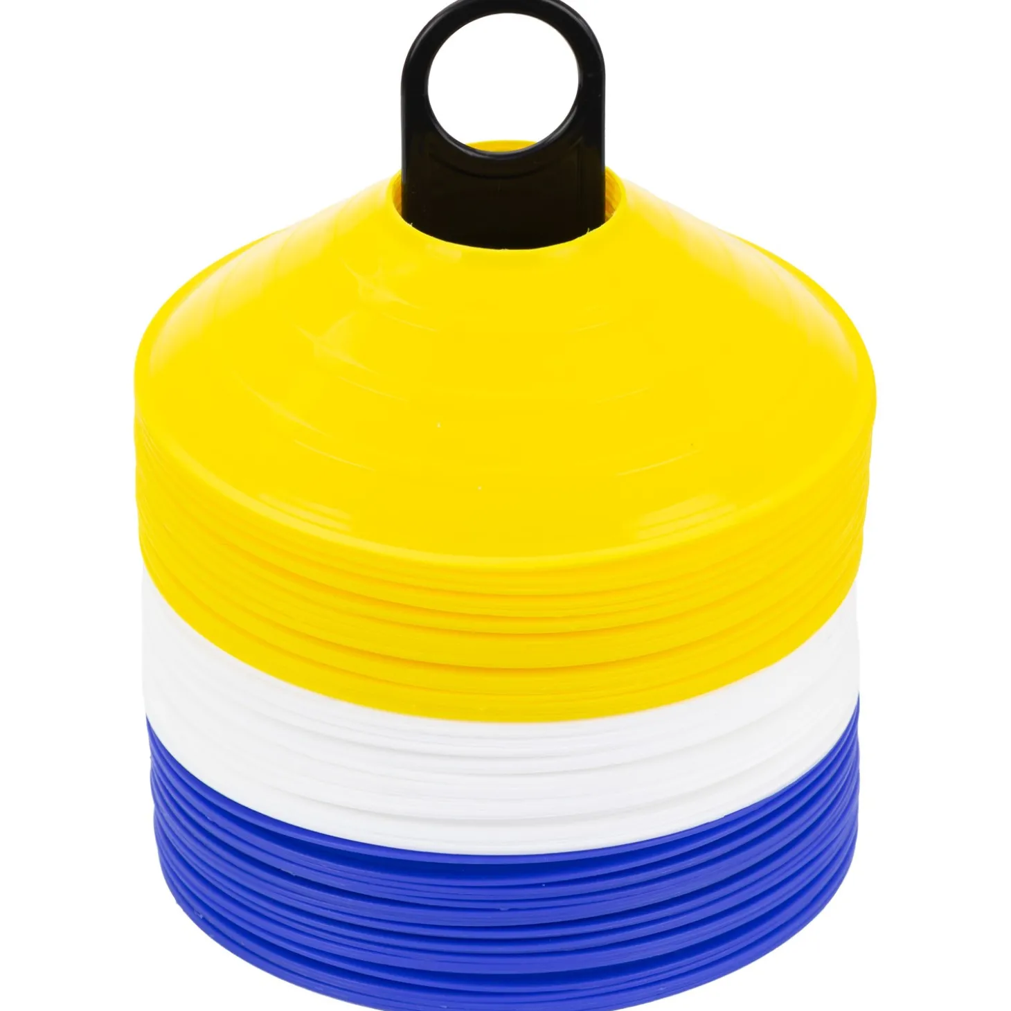 Set 60 Conos Zastor AG-605 Amarillo/Blanco/Azul